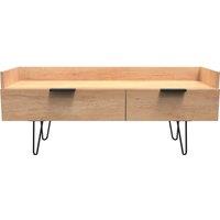 Ready Assembled 2 U Fuji 2 Drawer TV Unit (Ready Assembled) in Natural | Size: Medium