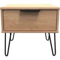 Ready Assembled 2 U Fuji 1 Drawer Side Table (Ready Assembled) in Natural | Size: Small