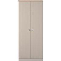 Ready Assembled 2 U Cumbria Tall Plain Double Wardrobe (Ready Assembled) in Taupe | Size: Large