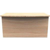 Ready Assembled 2 U Carlton Blanket Box (Ready Assembled) in Light Oak | Size: Small