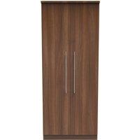 Ready Assembled 2 U Carlton 2 Door Wardrobe (Ready Assembled) in Walnut | Size: Large