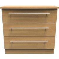 Ready Assembled 2 U Carlton 3 Drawer Chest (Ready Assembled) in Natural | Size: Medium