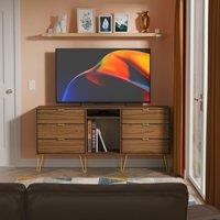 Ready Assembled 2 U Fuji 6 Drawer Sideboard (Ready Assembled) in Walnut | Size: Large