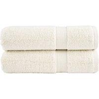 Berkfield Home Premium Shower Towels SOLUND 2 pcs Cream 70x140 cm 600 gsm