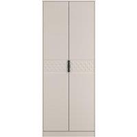 Ready Assembled 2 U Islay Double Wardrobe (Ready Assembled) in Taupe | Size: Large
