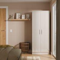 Ready Assembled 2 U Harrow 2 Door Wardrobe (Ready Assembled) in Taupe | Size: Large