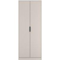 Ready Assembled 2 U Menai Double Wardrobe (Ready Assembled) in Taupe | Size: Large