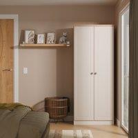 Ready Assembled 2 U Surrey Plain Double Wardrobe (Ready Assembled) in Taupe | Size: Large