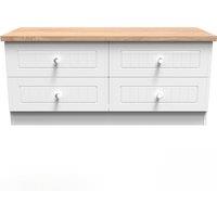 Ready Assembled 2 U Norton 4 Drawer Bed Box (Ready Assembled) in White | Size: Small