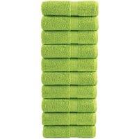 Berkfield Home Premium Soap Towels SOLUND 10 pcs Apple Green 30x30 cm 600 gsm
