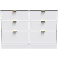 Ready Assembled 2 U Denver 6 Drawer Bed Box (Ready Assembled) in White | Size: Large