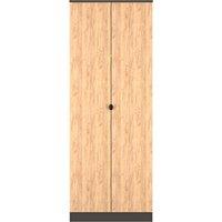 Ready Assembled 2 U Norway Tall 2 Door Robe (Ready Assembled) in Dark Grey | Size: Large