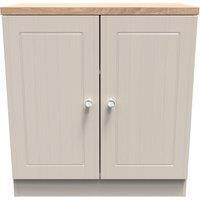 Ready Assembled 2 U Norton 2 Door Cabinet (Ready Assembled) in Taupe | Size: Medium