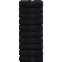 Berkfield Home Premium Soap Towels SOLUND 10 pcs Black 30x30 cm 600 gsm