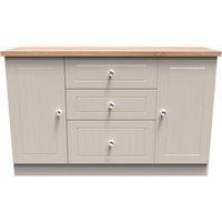Ready Assembled 2 U Norton 2 Door 3 Drawer Sideboard (Ready Assembled) in Taupe | Size: Large