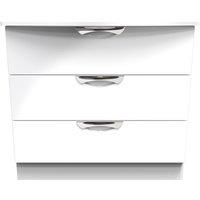 Ready Assembled 2 U Holborn 3 Drawer Chest (Ready Assembled) in White | Size: Medium