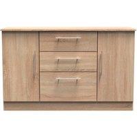 Ready Assembled 2 U Carlton 2 Door 3 Drawer Sideboard (Ready Assembled) in Light Oak | Size: Large