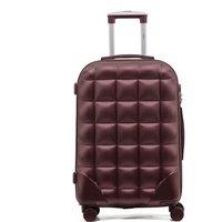 Flight Knight Medium 25 Hard Shell Bubble Design Check-in Suitcase Hold Luggage in Burgundy | Size: Cabin