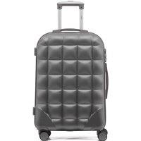 Flight Knight Medium 25 Hard Shell Bubble Design Check-in Suitcase Hold Luggage in Dark Grey | Size: Cabin