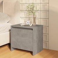 Berkfield Home Bedside Cabinet Concrete Grey 45x34x44.5 cm Engineered Wood