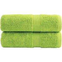 Berkfield Home Premium Soap Towels SOLUND 2 pcs Apple Green 30x30 cm 600 gsm