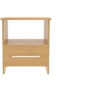 Ready Assembled 2 U Carlton Bottom Drawer Lamp Table (Ready Assembled) in Natural | Size: Small