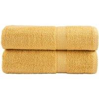 Berkfield Home Premium Hand Towels SOLUND 2pcs Gold 50x100cm 600gsm