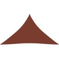 Sunshade Sail Oxford Fabric Triangular 4x4x5.8 m Terracotta