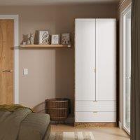 Ready Assembled 2 U Bexley 2 Door 2 Drawer Wardrobe (Ready Assembled) | Size: Large