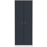 Ready Assembled 2 U Memphis 2 Door Robe (Ready Assembled) in Dark Blue | Size: Large
