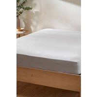 Martex Touch of Linen Fitted Sheet in Pale Blue | Size: Super King Fitted