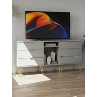 Ready Assembled 2 U Bexley 6 Drawer Sideboard (Ready Assembled) in Dark Grey | Size: Large