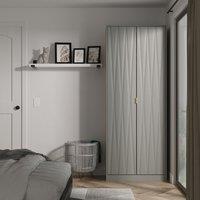 Ready Assembled 2 U Washington 2 Door Robe (Ready Assembled) in Grey | Size: Large