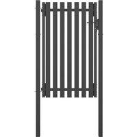 Garden Fence Gate Steel 1x2 m Anthracite