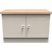 Ready Assembled 2 U Norton Compact 2 Door TV & Media Unit (Ready Assembled) in Taupe | Size: Medium