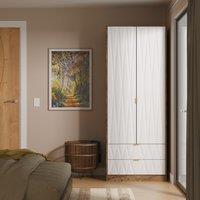 Ready Assembled 2 U Washington 2 Door Robe 2 Drawer Robe (Ready Assembled) in Dark Brown | Size: Large