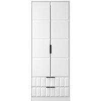 Ready Assembled 2 U Seattle 2 Door Robe 2 Drawer Robe (Ready Assembled) in White | Size: Large