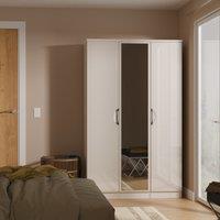 Ready Assembled 2 U Holborn Triple Mirror Wardrobe (Ready Assembled) in Taupe | Size: Large