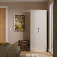 Ready Assembled 2 U Holborn 2 Door Wardrobe (Ready Assembled) in Taupe | Size: Large