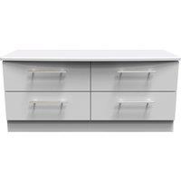Ready Assembled 2 U Carlton 4 Drawer Bed Box (Ready Assembled) in Grey | Size: Small
