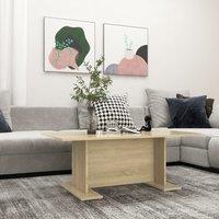 Berkfield Home Coffee Table Sonoma Oak 103.5x60x40 cm Engineered Wood in Brown