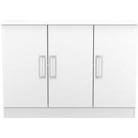 Ready Assembled 2 U Gloucester 3 Door Sideboard (Ready Assembled) in White | Size: Large