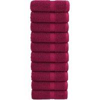 Premium Soap Towels SOLUND 10pcs Bordeaux 30x30cm 600gsm