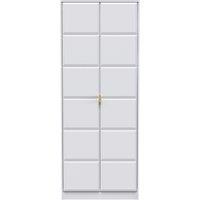 Ready Assembled 2 U Metro 2 Door Wardrobe (Ready Assembled) in White | Size: Large