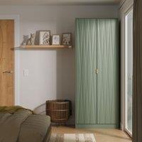 Ready Assembled 2 U Washington 2 Door Robe (Ready Assembled) in Pale Green | Size: Large