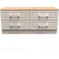 Ready Assembled 2 U Norfolk 4 Drawer Bed Box (Ready Assembled) in Taupe | Size: Small