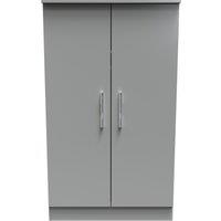 Ready Assembled 2 U Trent 2 Door Midi Robe (Ready Assembled) in Dark Grey | Size: Large