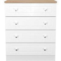 Ready Assembled 2 U Norton 4 Drawer Chest (Ready Assembled) in White | Size: Medium