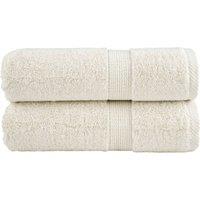 Berkfield Home Premium Guest Towels SOLUND 2 pcs Cream 30x50 cm 600 gsm