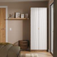 Ready Assembled 2 U Washington 2 Door Robe (Ready Assembled) in Dark Brown | Size: Large